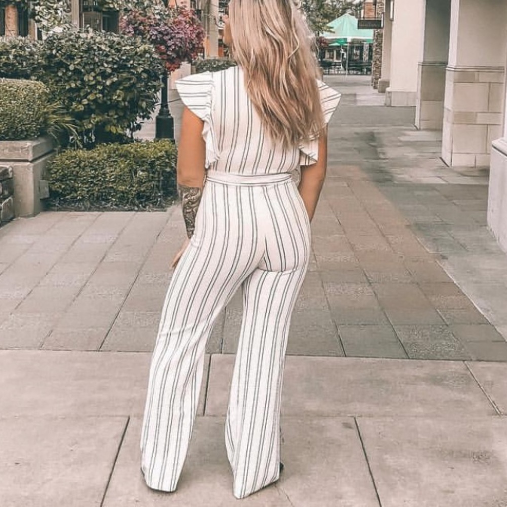 Striped jumpsuit